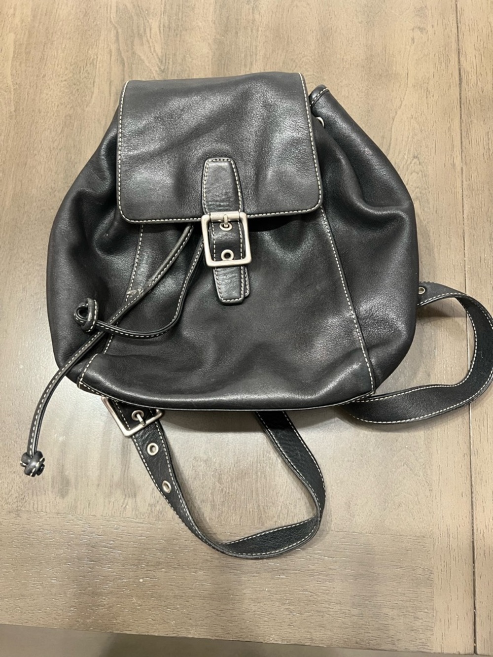Coach Leather Vintage Backpack.